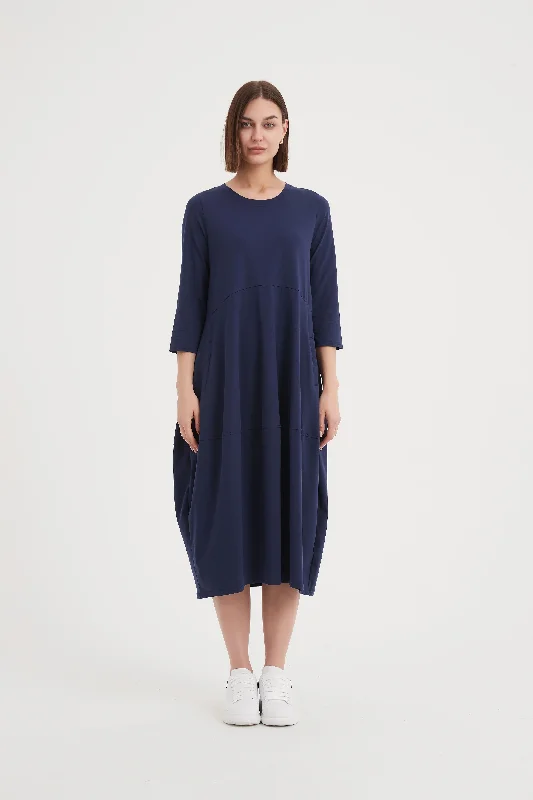 Tirelli - Ovoid Dress - Navy