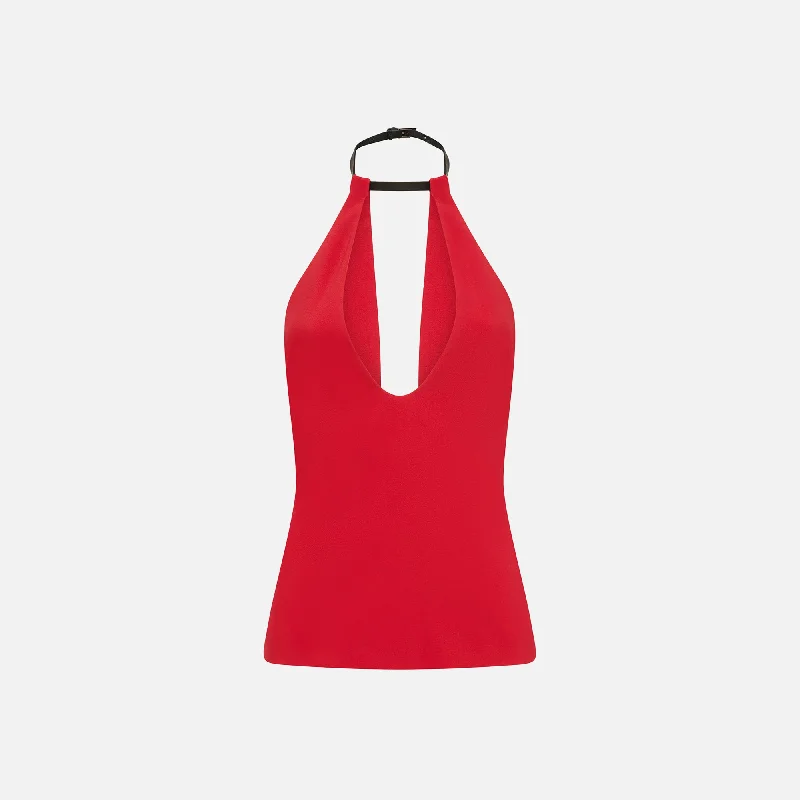 The Attico Top - Vibrant Red