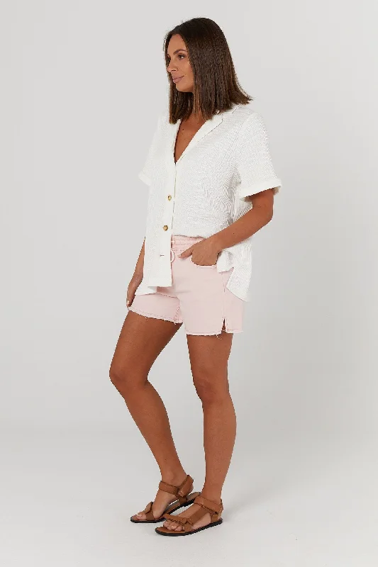 Cabo Denim Shorts (Pink) - FINAL SALE