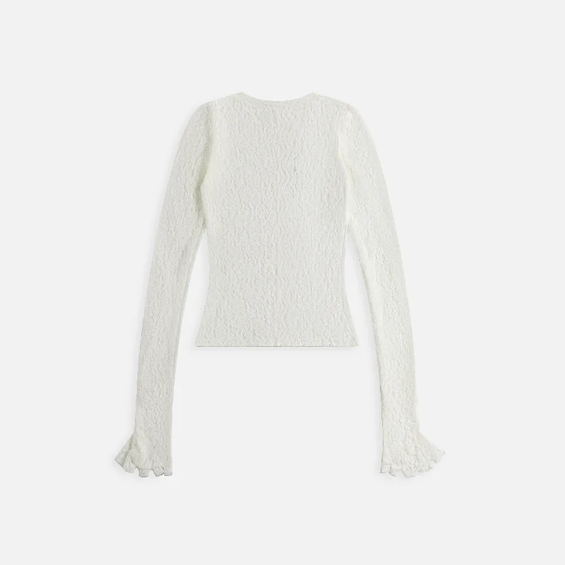 EB Denim Lombardi Lace Top - Off White