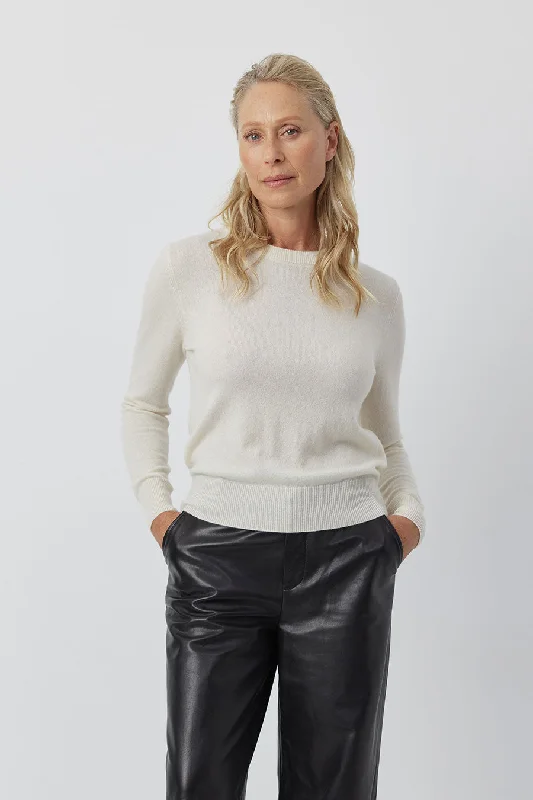 Essential Cashmere Rib Crew Sweater