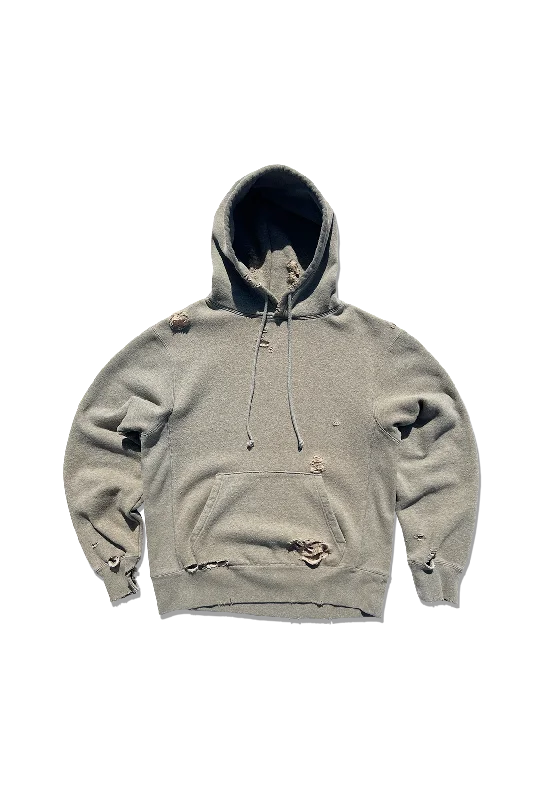 Exclusive Varsity Hoodie - Vintage Distressed Heather Grey