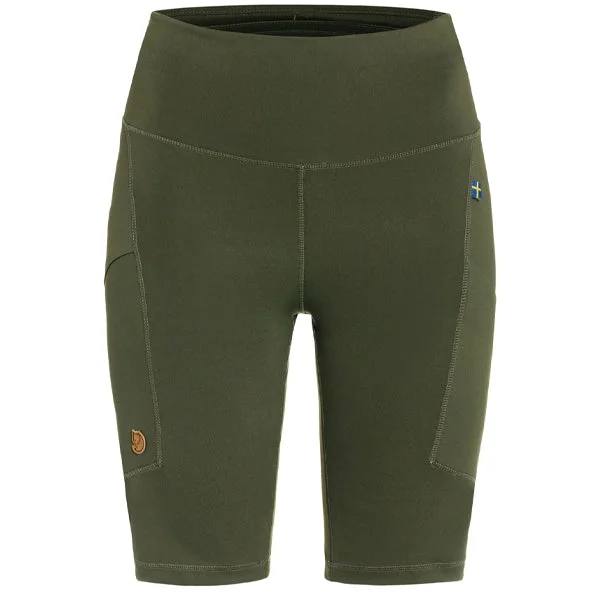 Fjällräven Women's Shorts - Abisko Tights - Deep Forest