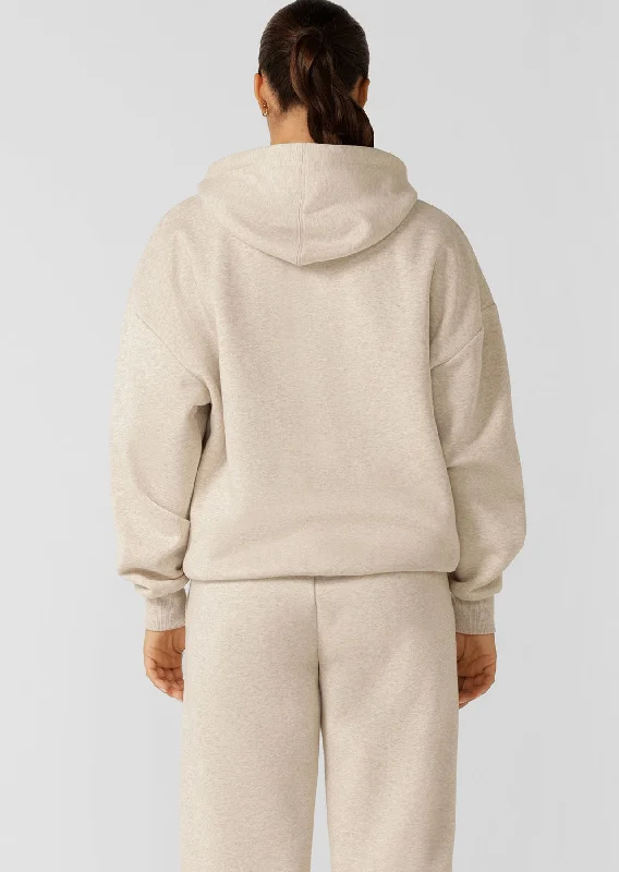 Lounge Fleece Hood | Oat Marle