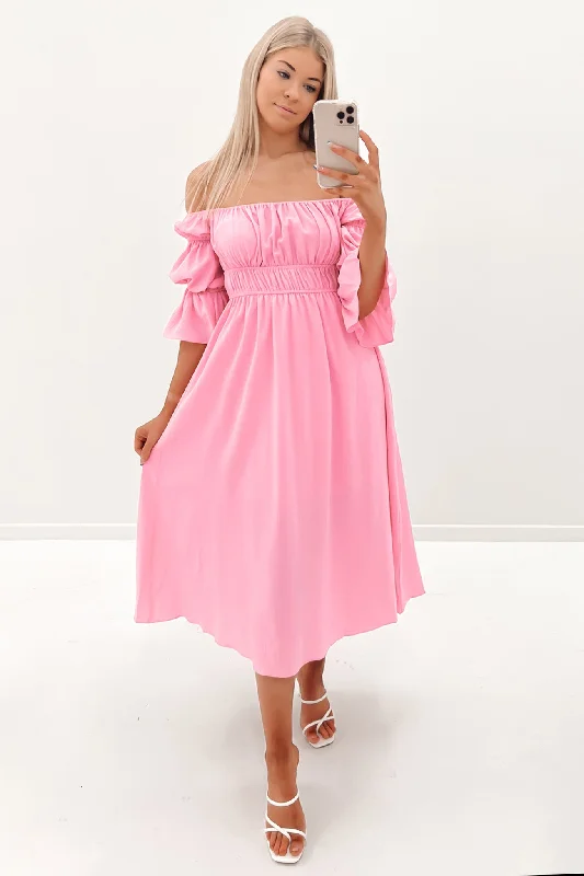 Murphy Midi Dress Pink