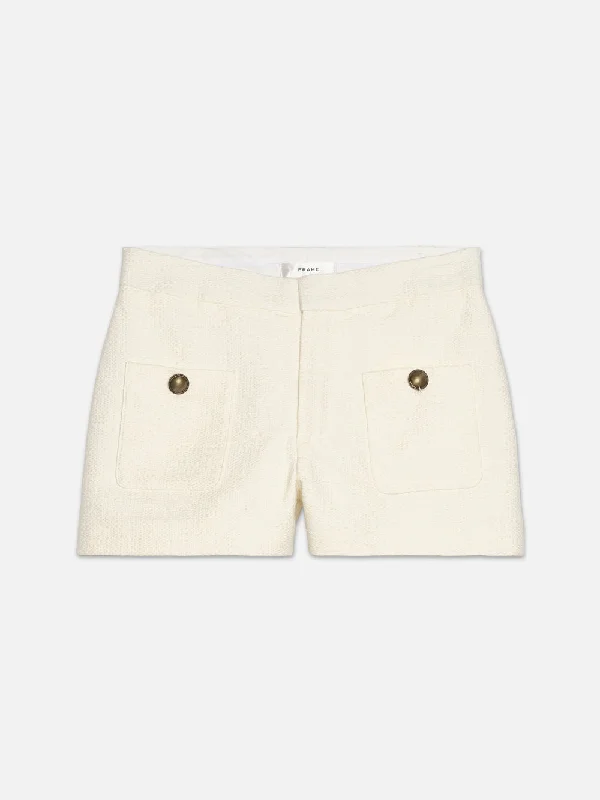 Patch Pocket Trouser Short -- Cream