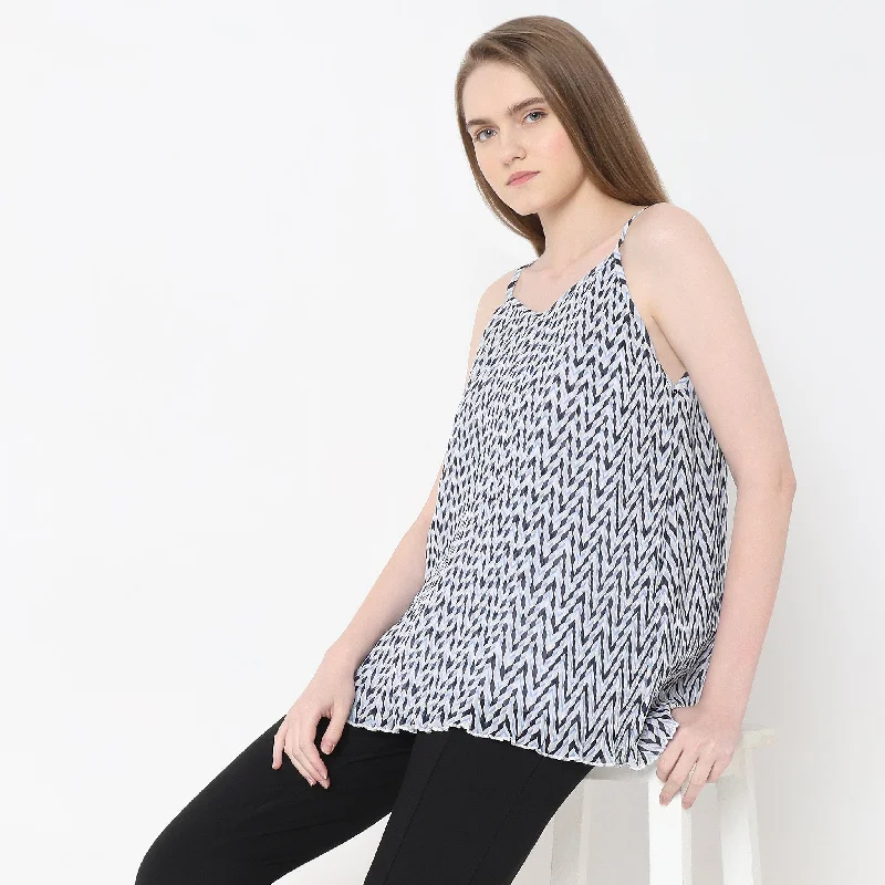 Regular Fit Printed Top