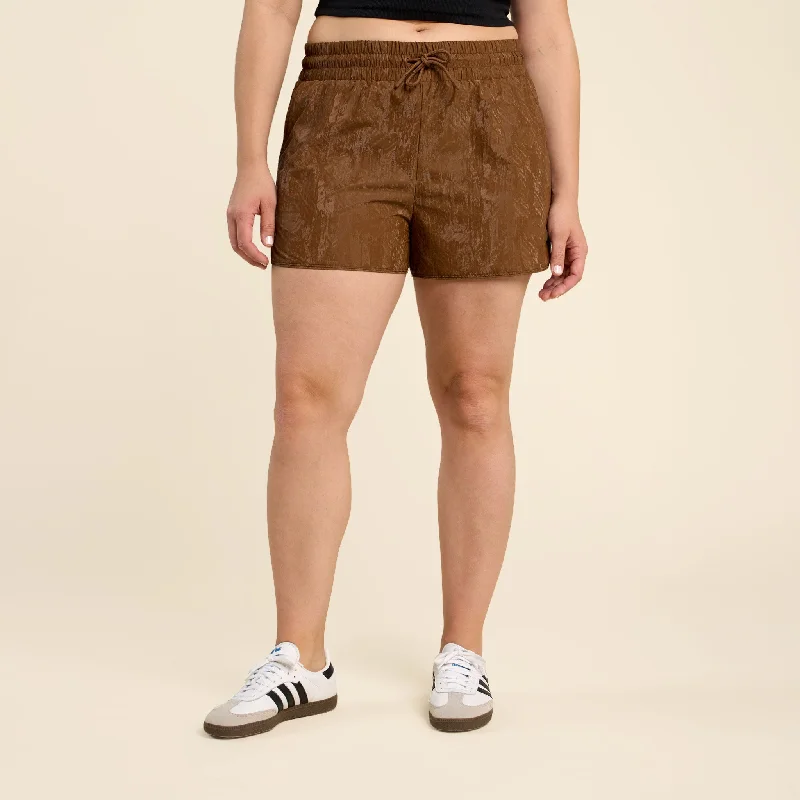 Retro Track Shorts | Chocolate