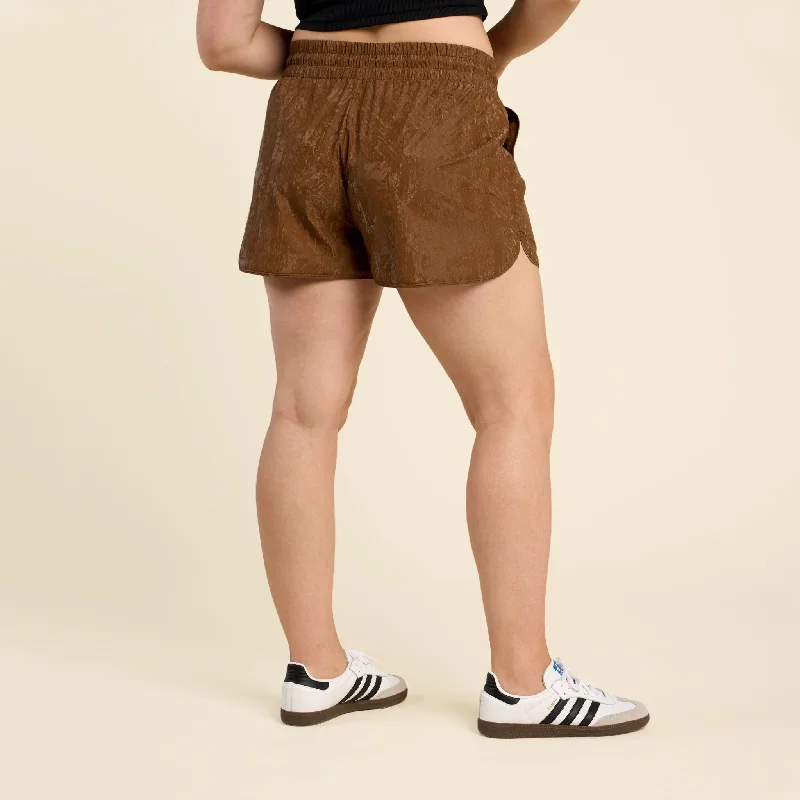 Retro Track Shorts | Chocolate