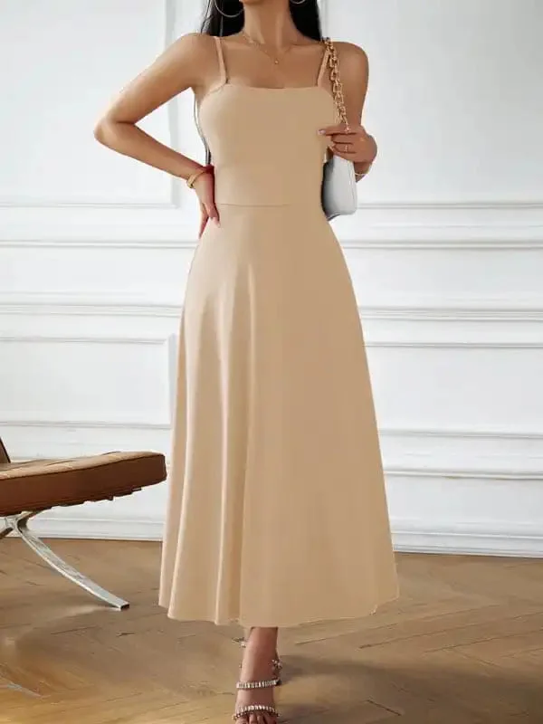 Womens Fashion-Sexy Strapless Strappy Dress - Women Dresses