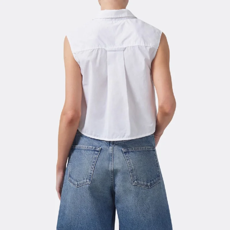 Anders Sleeveless Crop (White)