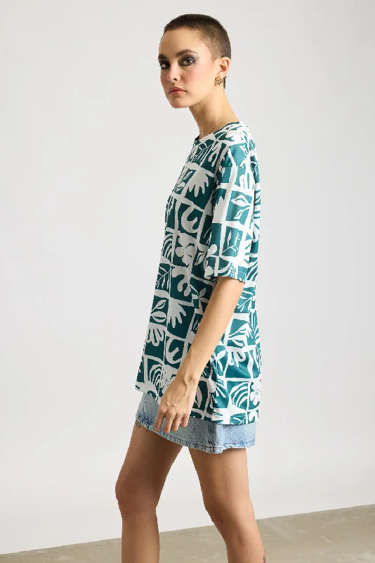 Printed Women's T-Shirt - Patterned Paradise