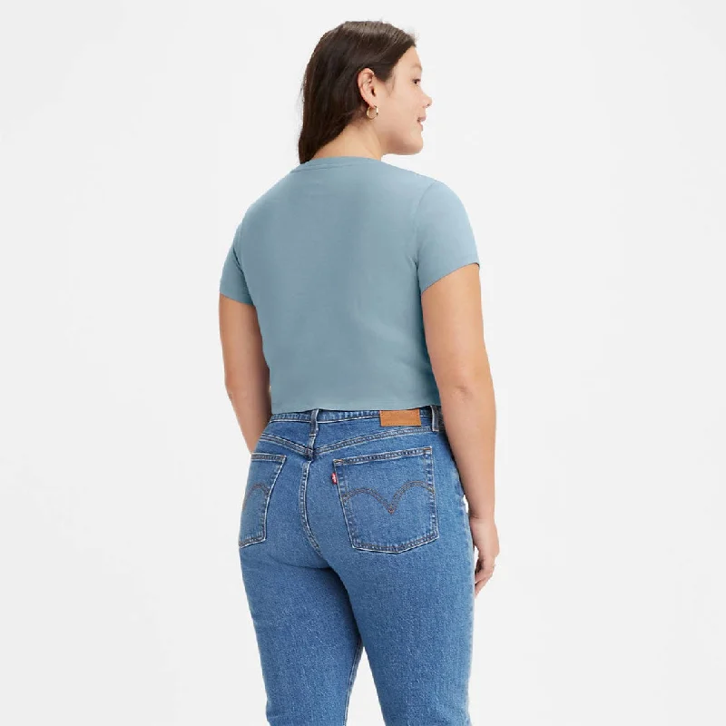 Cropped Jordie Tee (Blue)