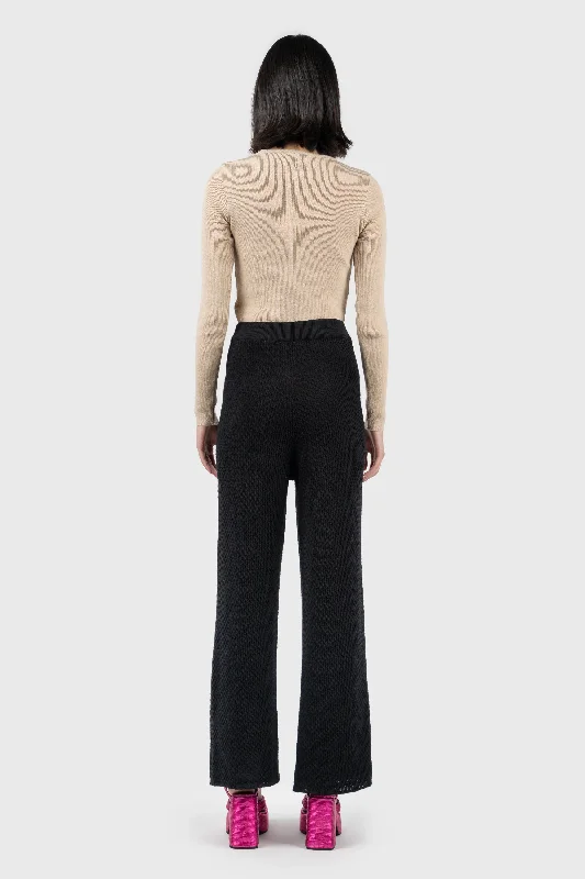 Cut Out Ribbed Knit Top