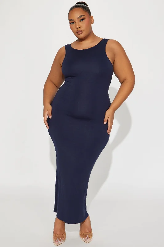 Emma Maxi Dress Set - Navy/combo