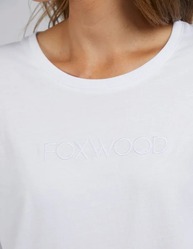 FOXWOOD LONG SLEEVE TEE WHITE