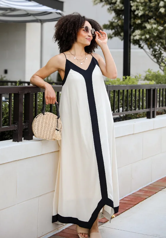 Gorgeous Stance Cream Maxi Dress