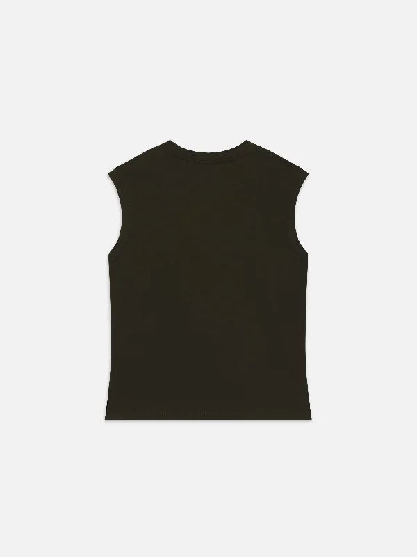 Muscle Crew Tank -- Military