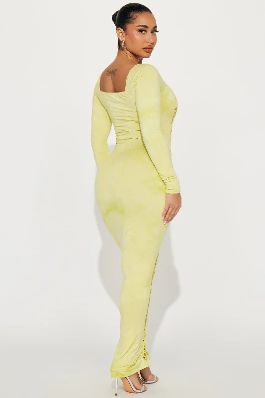 Persuade Me Maxi Dress - Chartreuse