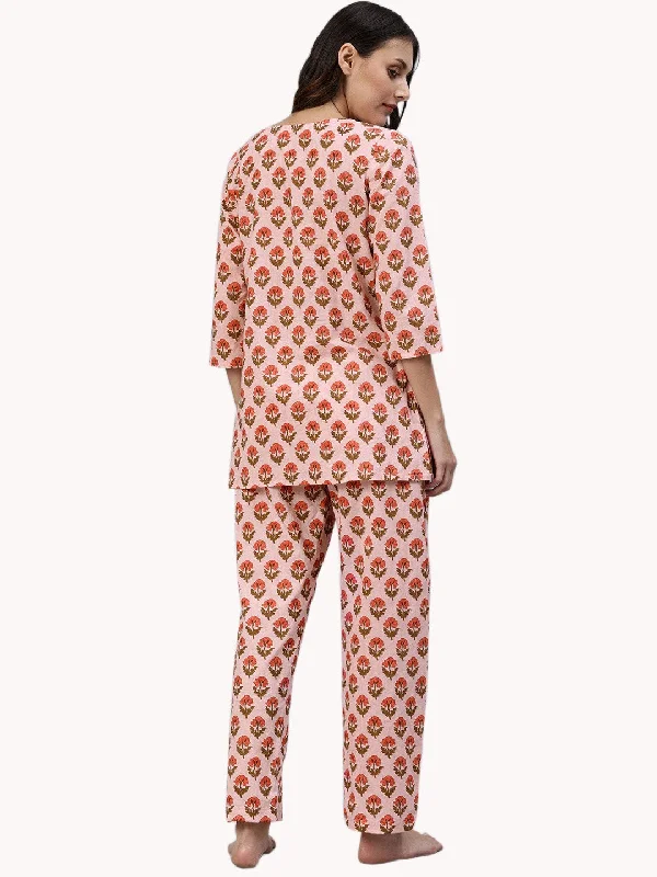 Pink Cotton Loungewear /Nightwear Set