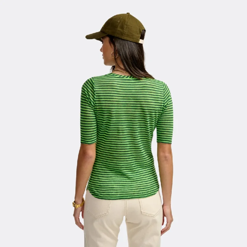 Seas Linen T-Shirt (Stripe B)