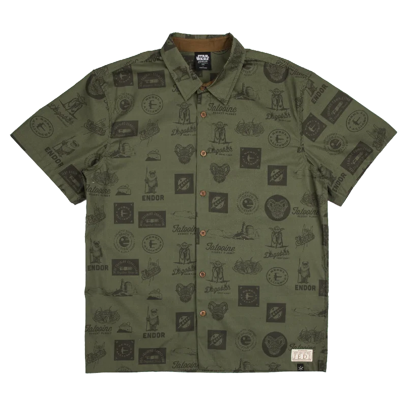 Return Of The Jedi Destinations Button-Down Shirt