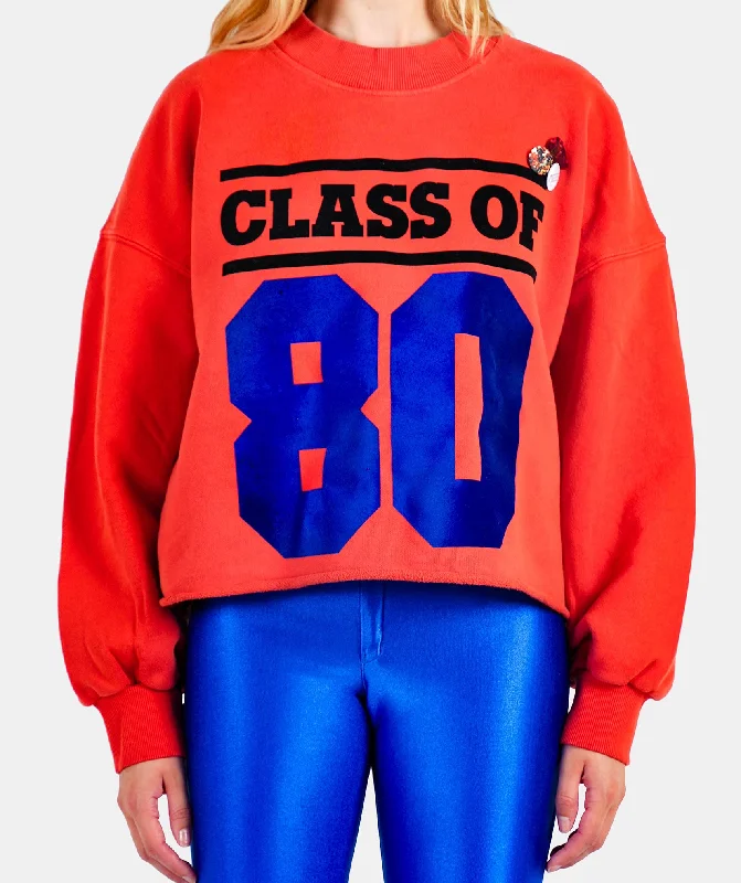 Sweatshirt crop porter blood ""CLASS""