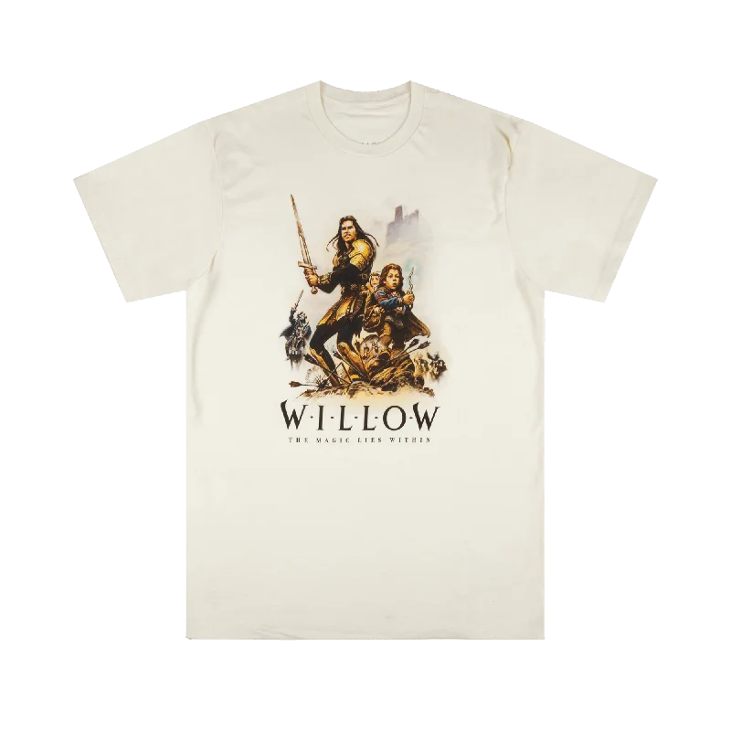 Willow Hero Poster Natural Tee